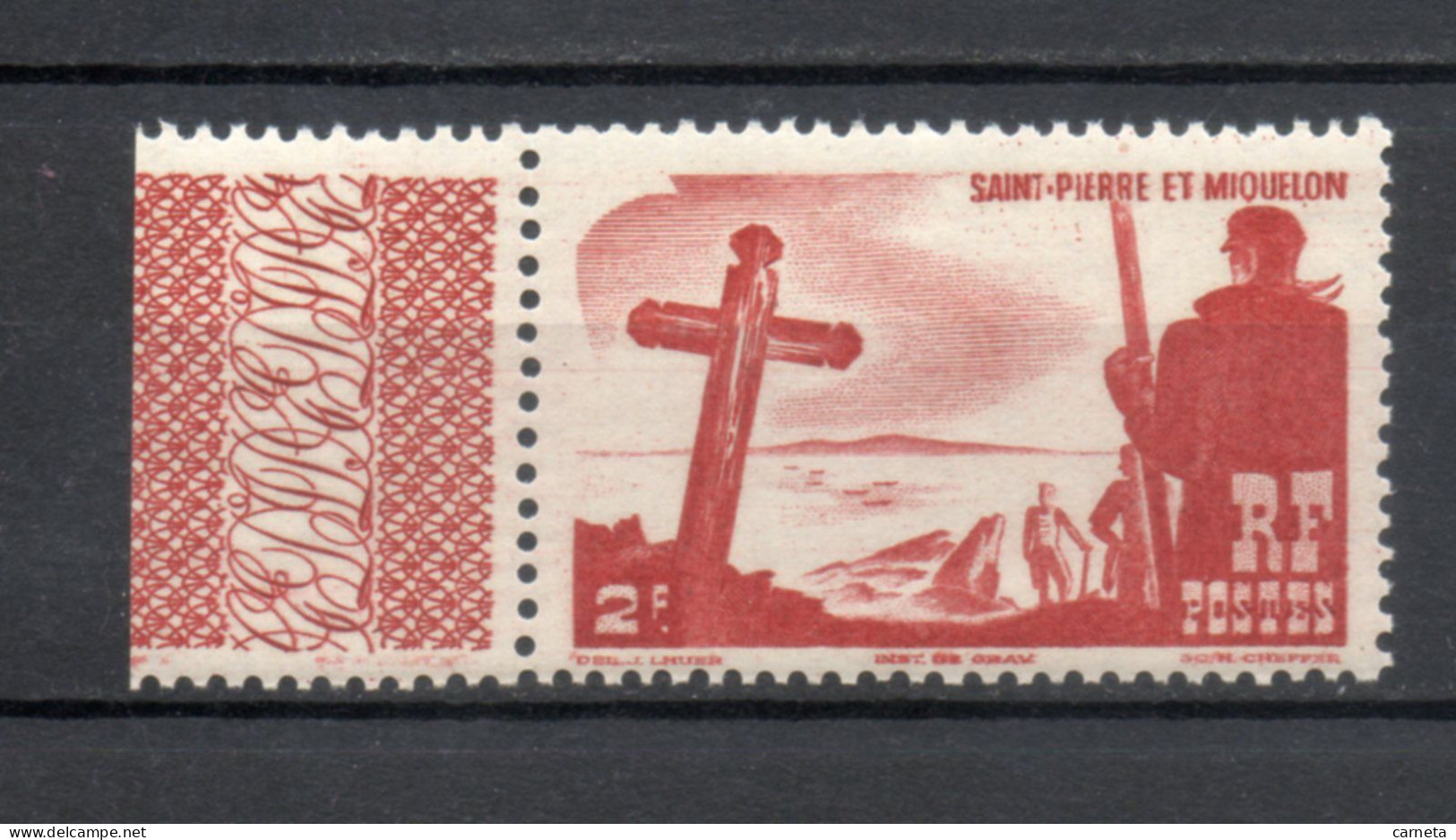 SAINT PIERRE ET MIQUELON N° 334   NEUF SANS CHARNIERE COTE  2.00€     MER CROIX - Ungebraucht