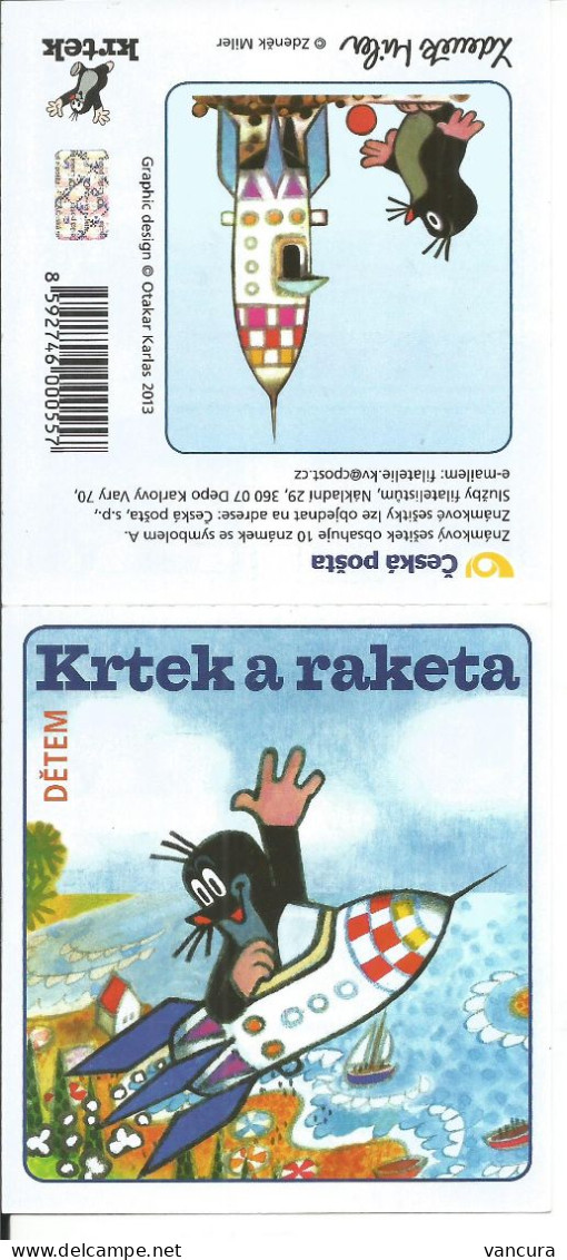 **booklet 766 A,b,c Czech Republic Mole On The Rocket 2017 1st, 2nd And 3rd Edition - Unused Stamps