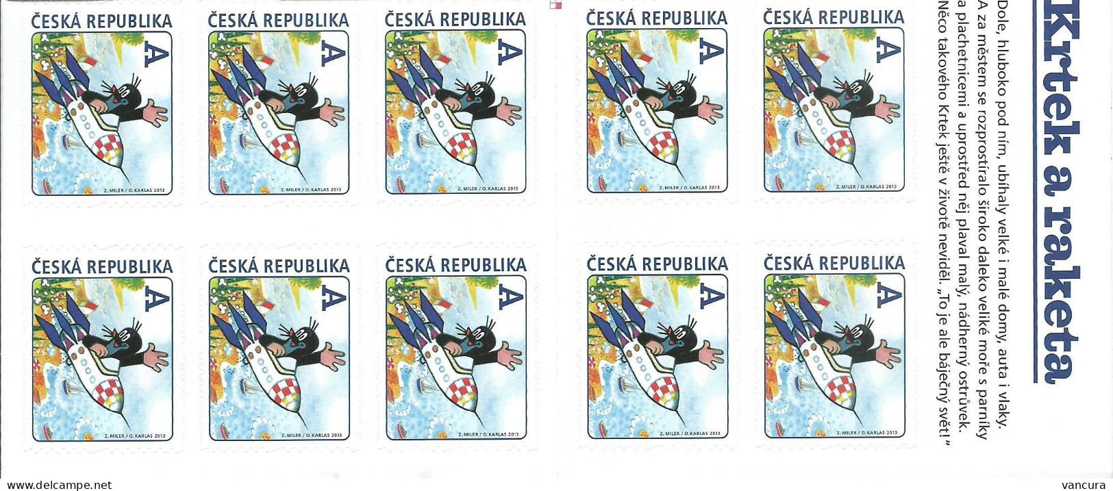 **booklet 766 A,b,c Czech Republic Mole On The Rocket 2017 1st, 2nd And 3rd Edition - Unused Stamps