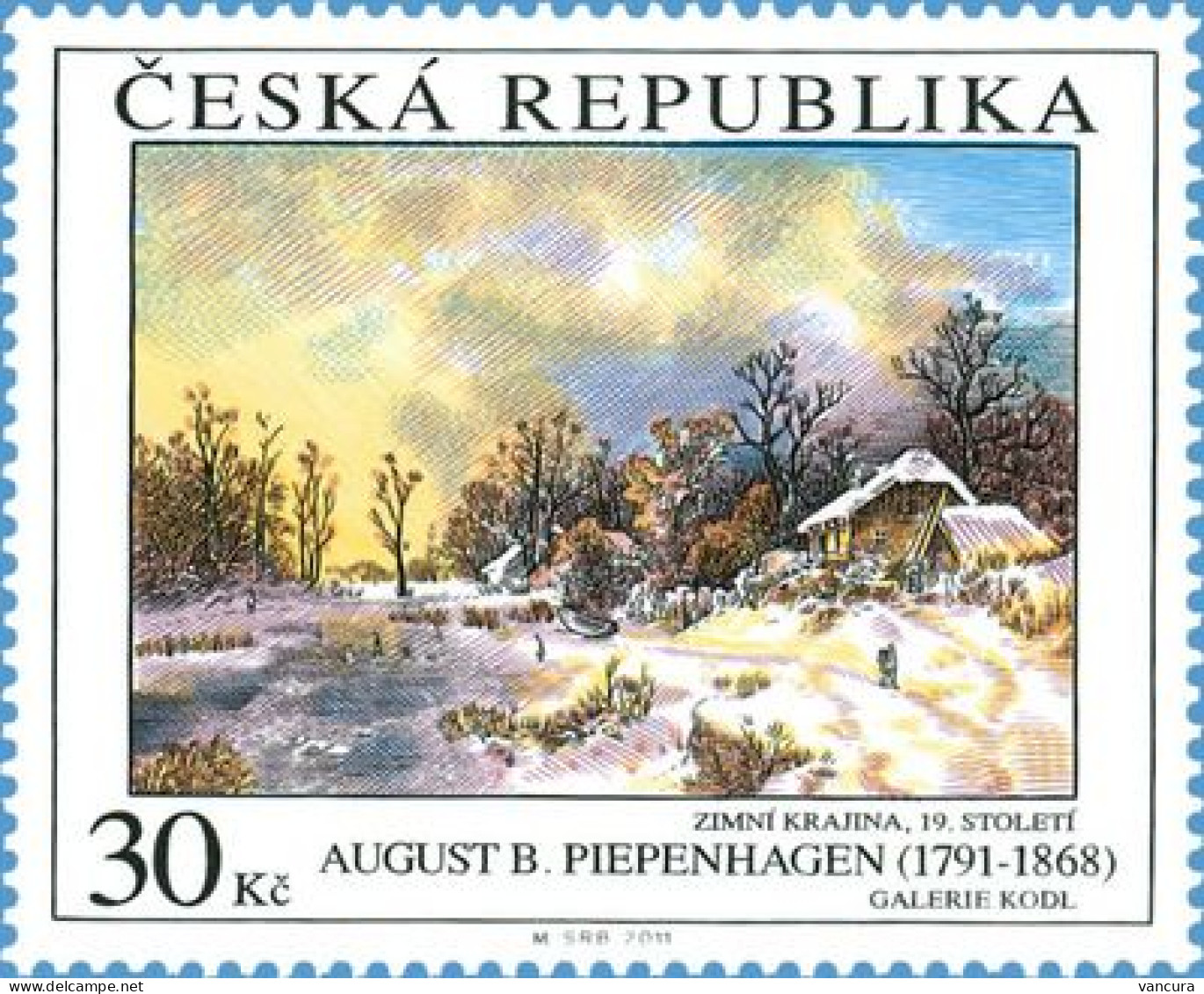** 706 Czech Republic A. F. Piepenhagen, Winter Landscape 2011 - Unused Stamps