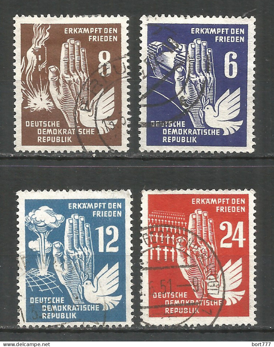 Germany DDR 1950 Year Used Stamps Mi.# 276-279 - Gebraucht