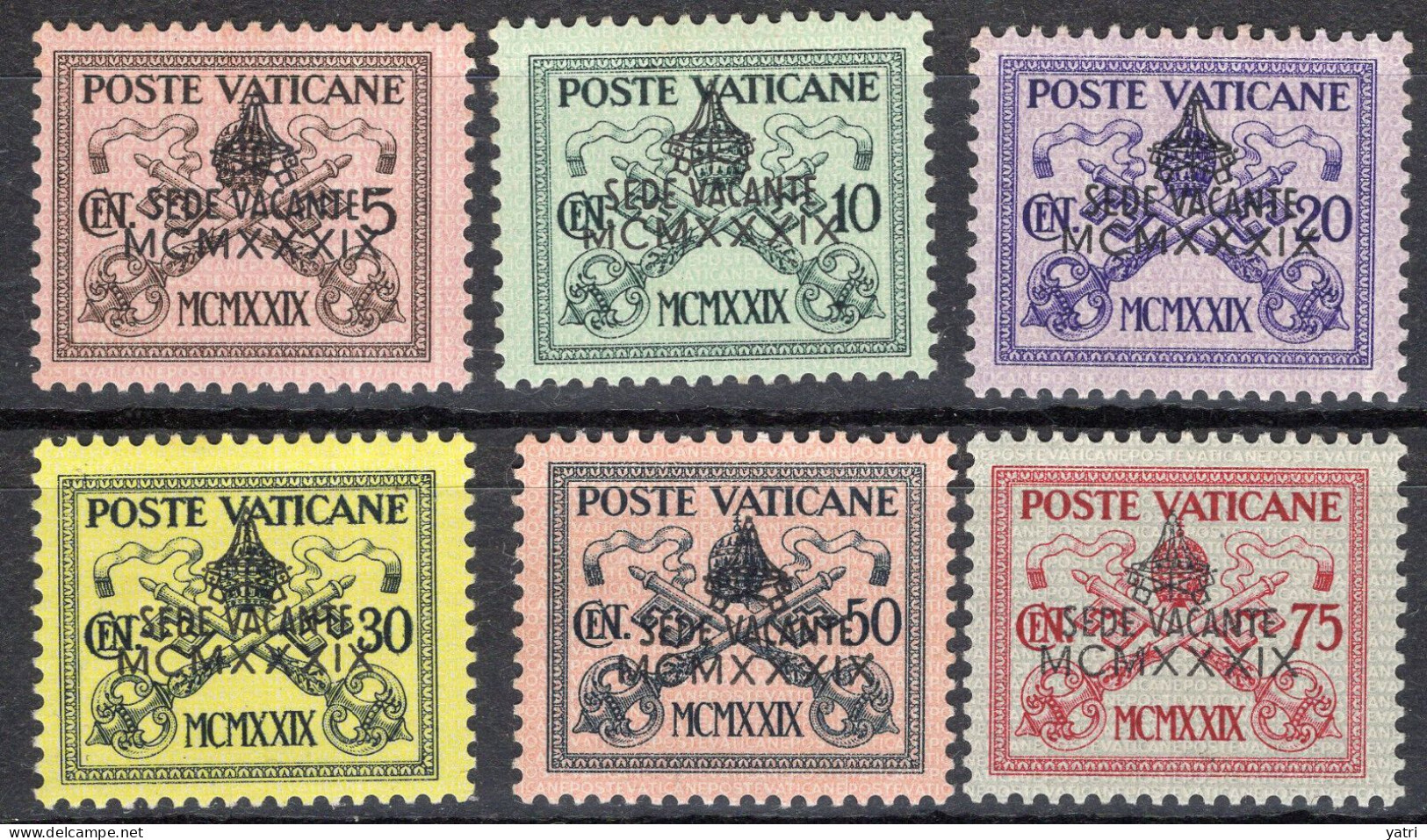 Vaticano - 1939 - Sede Vacante - Serie Completa ** MNH - Neufs