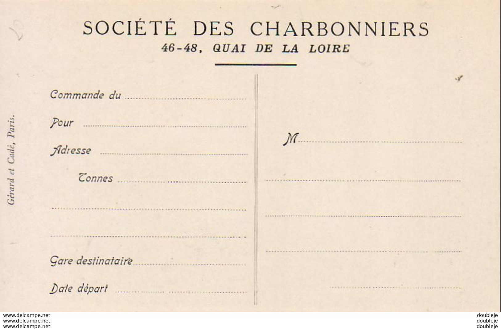 PARIS XV  Chantier Du Boulevard De Grenelle  ............  Société Des Charbonniers - Arrondissement: 15