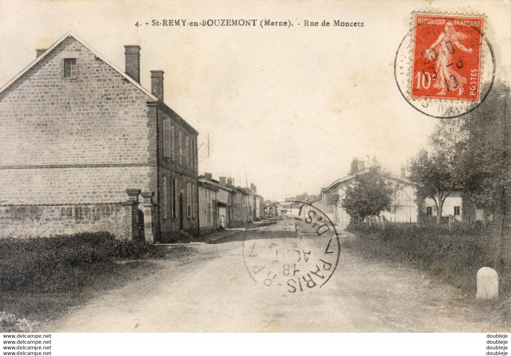 D51 SAINT REMY EN BOUZEMONT RUE DE MONCETZ - Saint Remy En Bouzemont