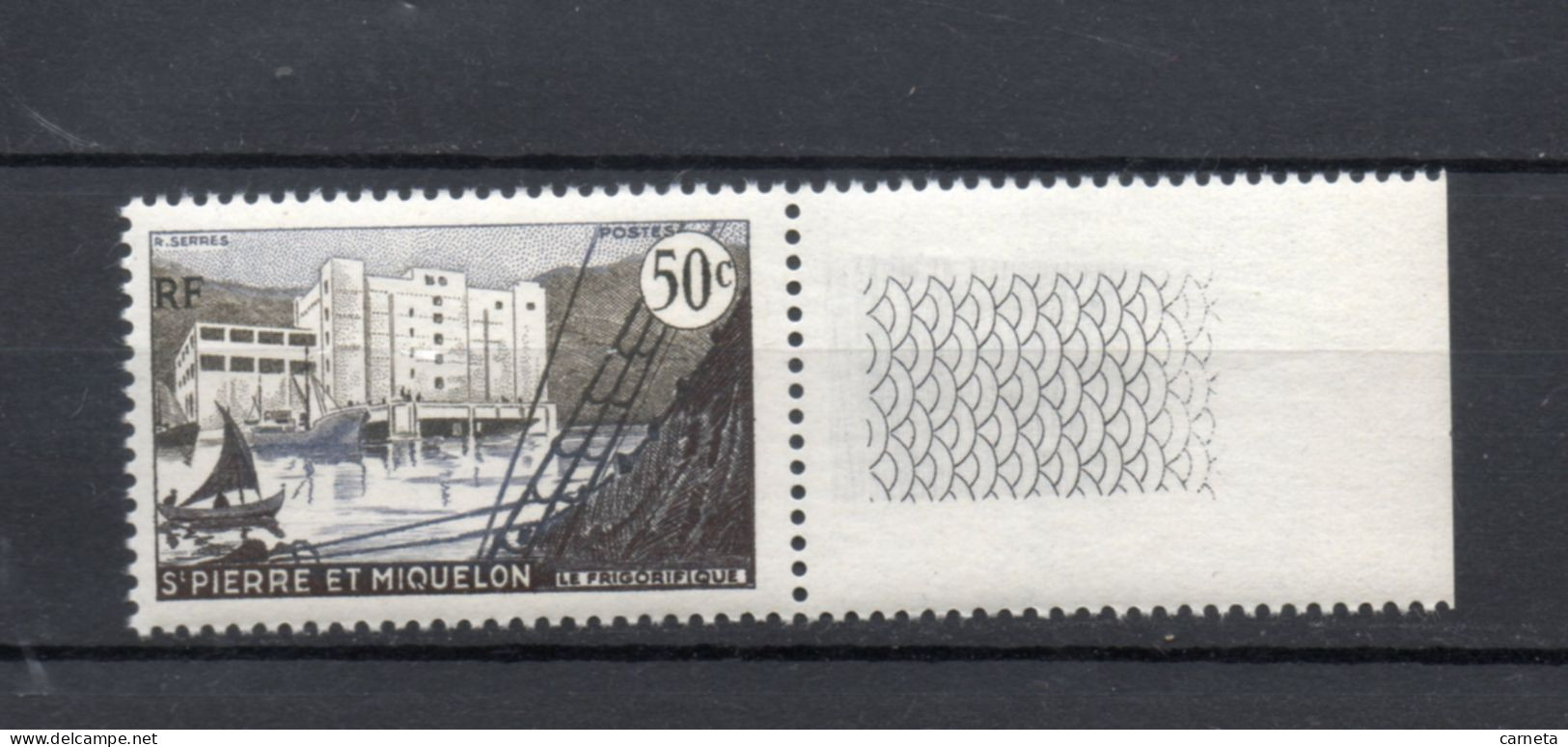 SAINT PIERRE ET MIQUELON N° 349   NEUF SANS CHARNIERE COTE  1.50€     BATEAUX PORT - Ongebruikt