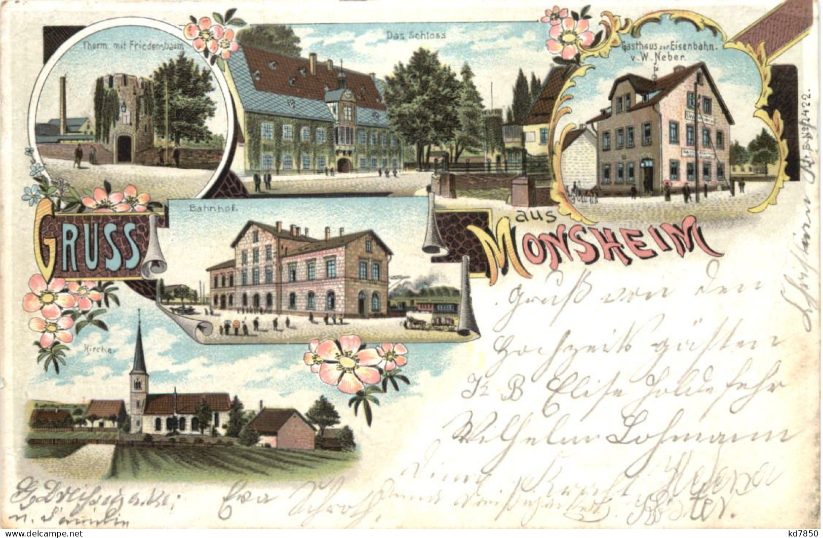 Gruss Aus Monsheim - Litho - Alzey