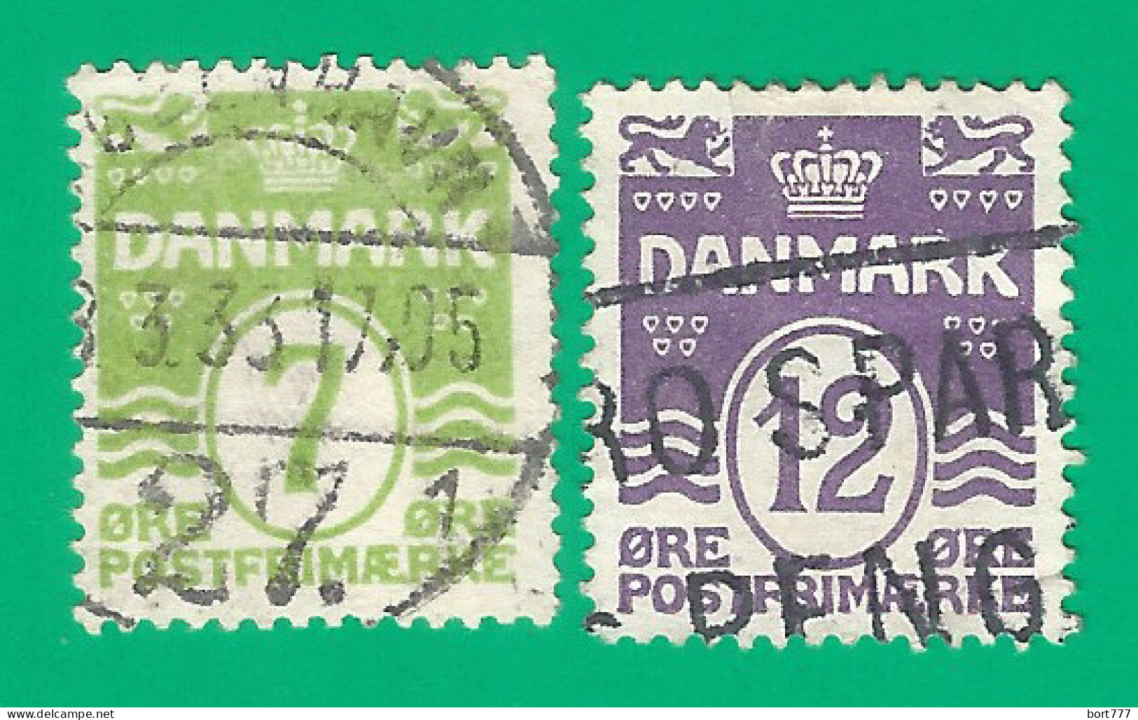 Denmark 1926 Year Used Stamps Mi # 166-167 - Oblitérés