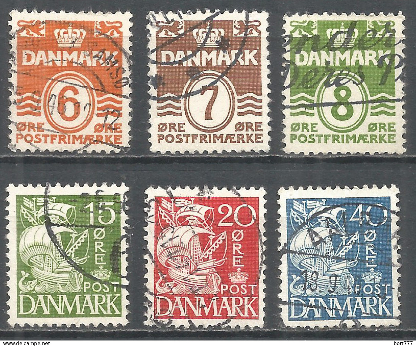 Denmark 1940 Year Used Stamps - Gebraucht