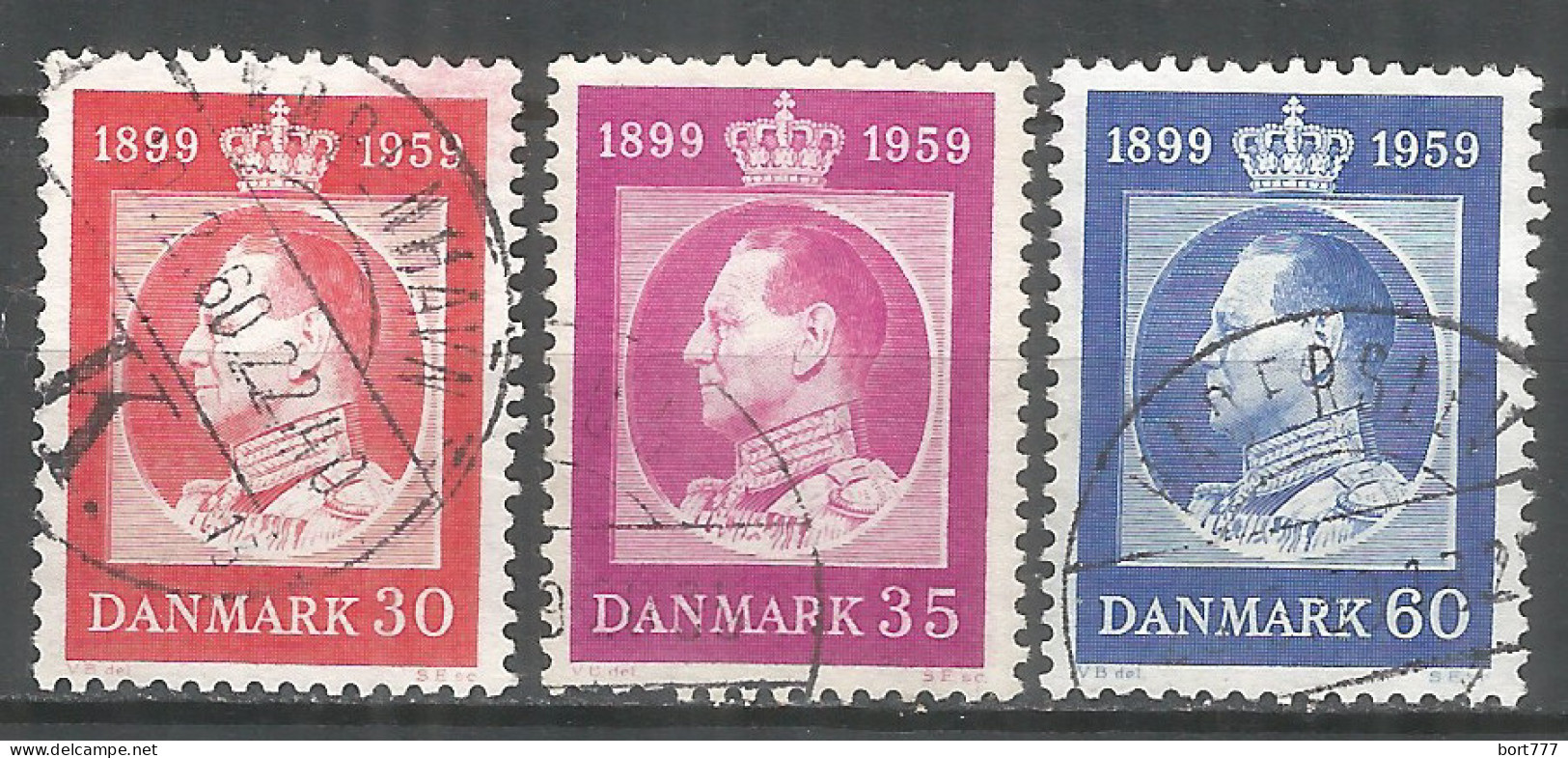 Denmark 1959 Year Used Stamps Mi. # 370-373 - Oblitérés