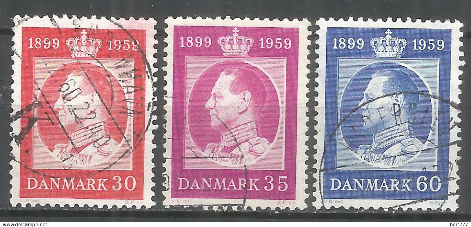 Denmark 1959 Year Used Stamps Mi. # 370-373 - Usati