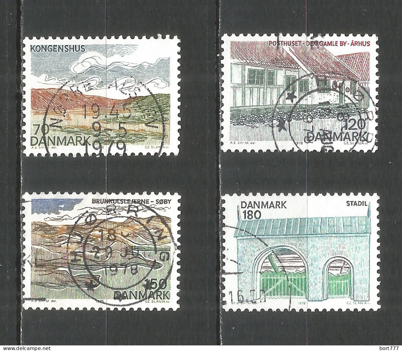 Denmark 1978 Year Used Stamps Mi#  664-667 - Usado