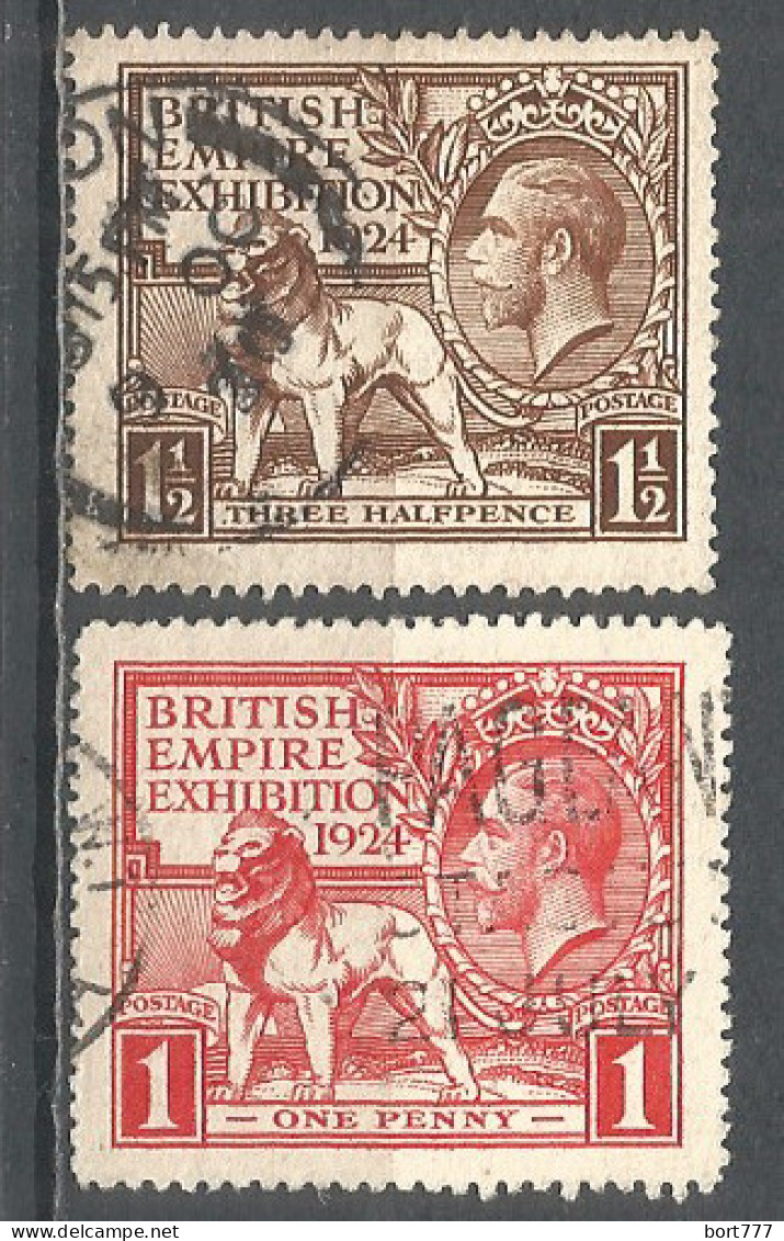 Great Britain 1924 Year Used Stamps Set - Gebraucht