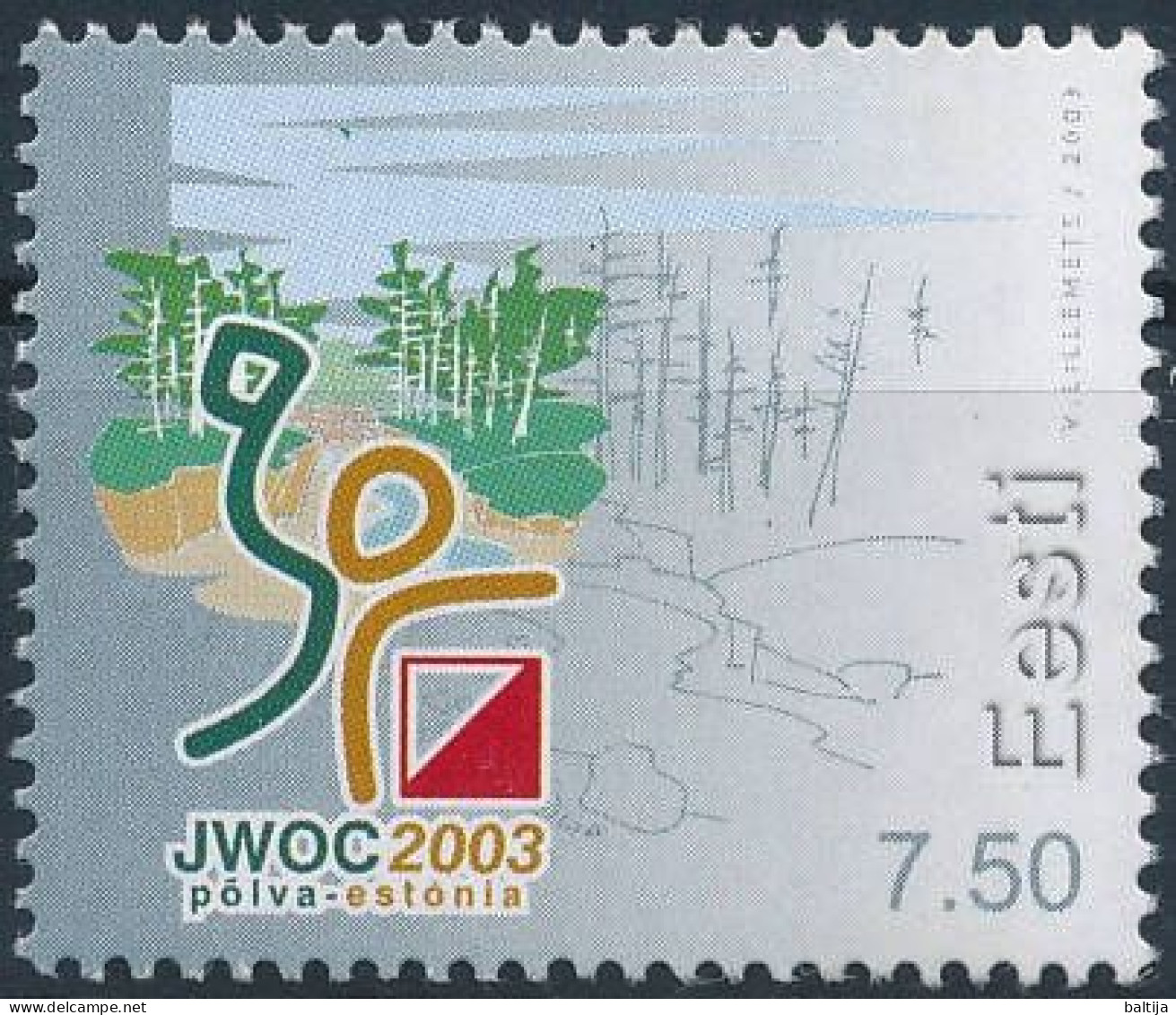 Mi 465 MNH ** / World Junior Orienteering Championships, Põlva - Estonie