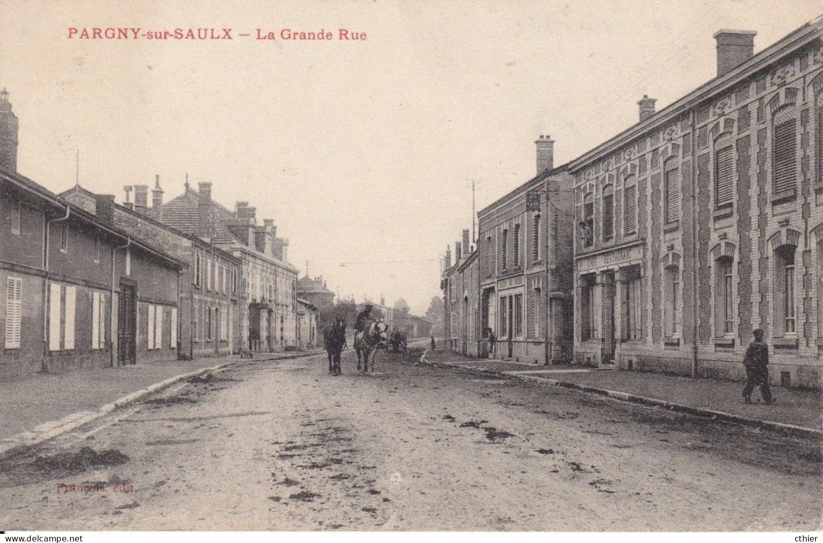 CPA PARGNY SUR SAULX  51 - La Grande Rue - Pargny Sur Saulx