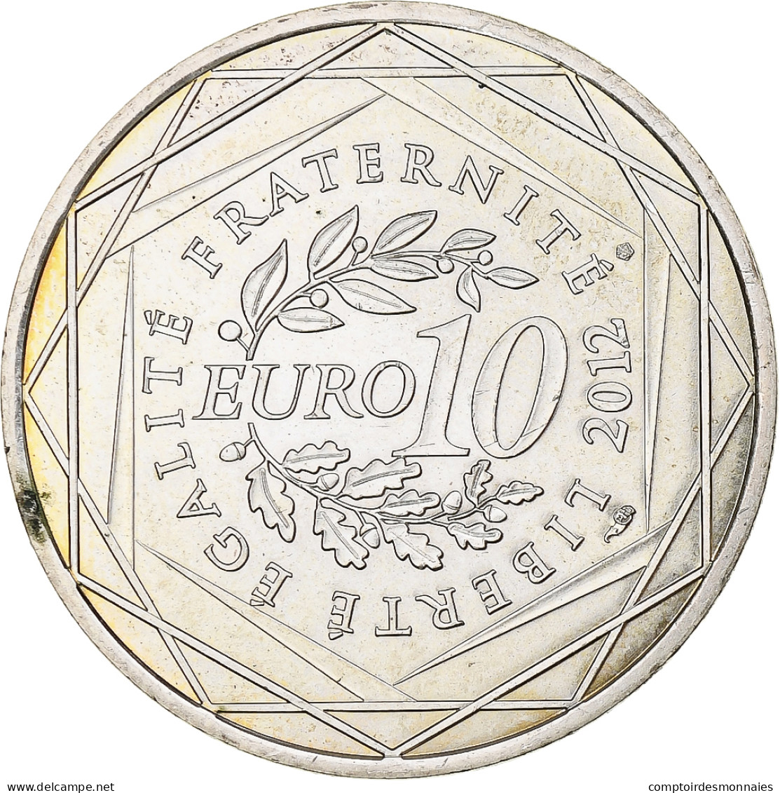 France, 10 Euro, Bretagne, 2012, Monnaie De Paris, SPL, Argent, KM:1866 - France