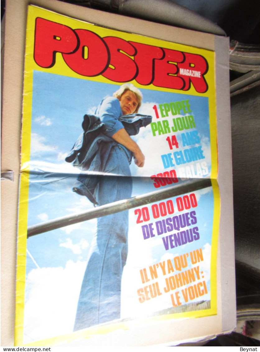 JOHNNY HALLIDAY POSTER MAGAZINE 1974 N° 29 - Manifesti & Poster