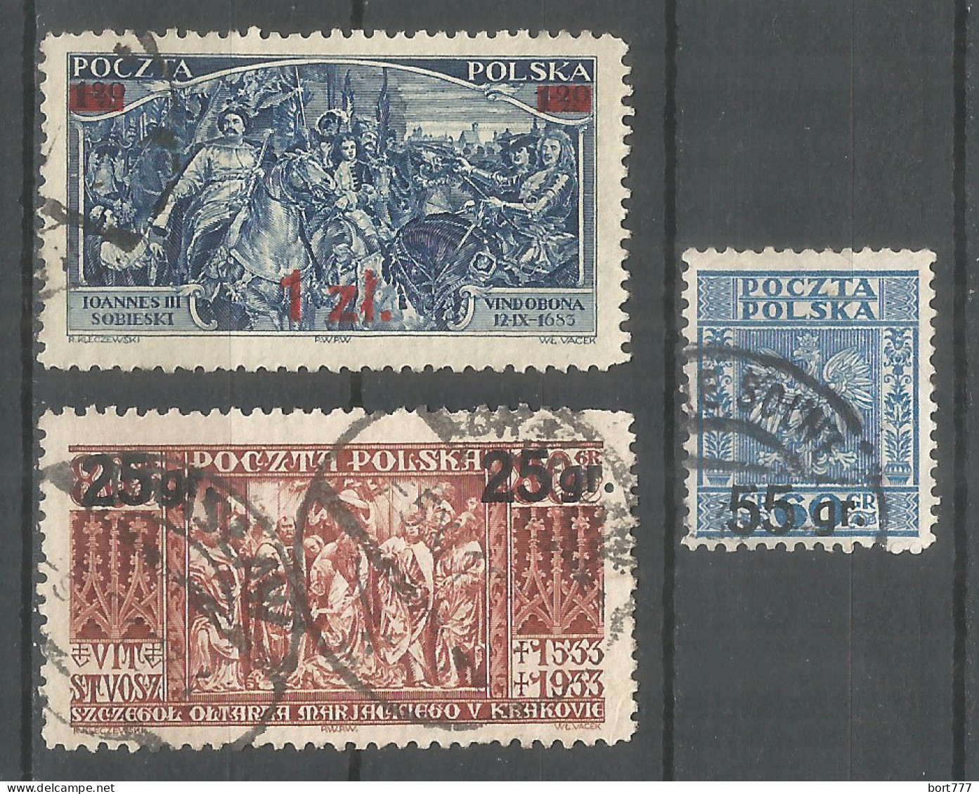 Poland 1934 Year , Used Stamps Mi.# 291-93 OVPT - Gebraucht