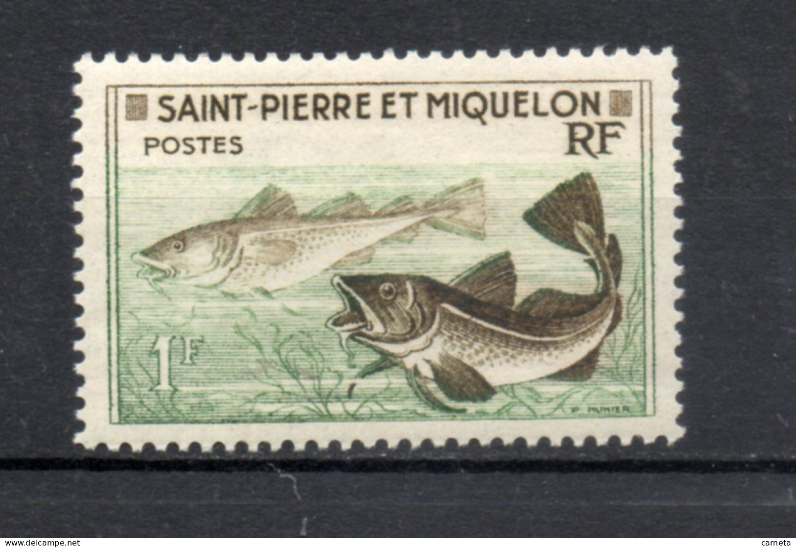 SAINT PIERRE ET MIQUELON N° 354   NEUF SANS CHARNIERE COTE  1.00€     POISSON ANIMAUX FAUNE - Ungebraucht