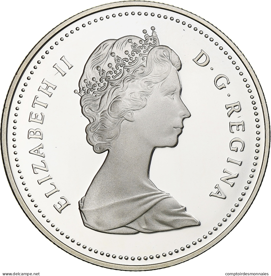 Canada, Elizabeth II, Dollar, Centenary Of Vancouver, 1986, Ottawa, BE, Argent - Canada