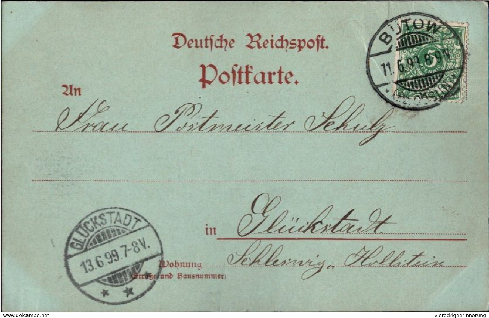 ! Alte Ansichtskarte Gruss Aus Bütow In Pommern, Mondscheinkarte, 1899, Verlag Rosenberg, Köslin - Pommern