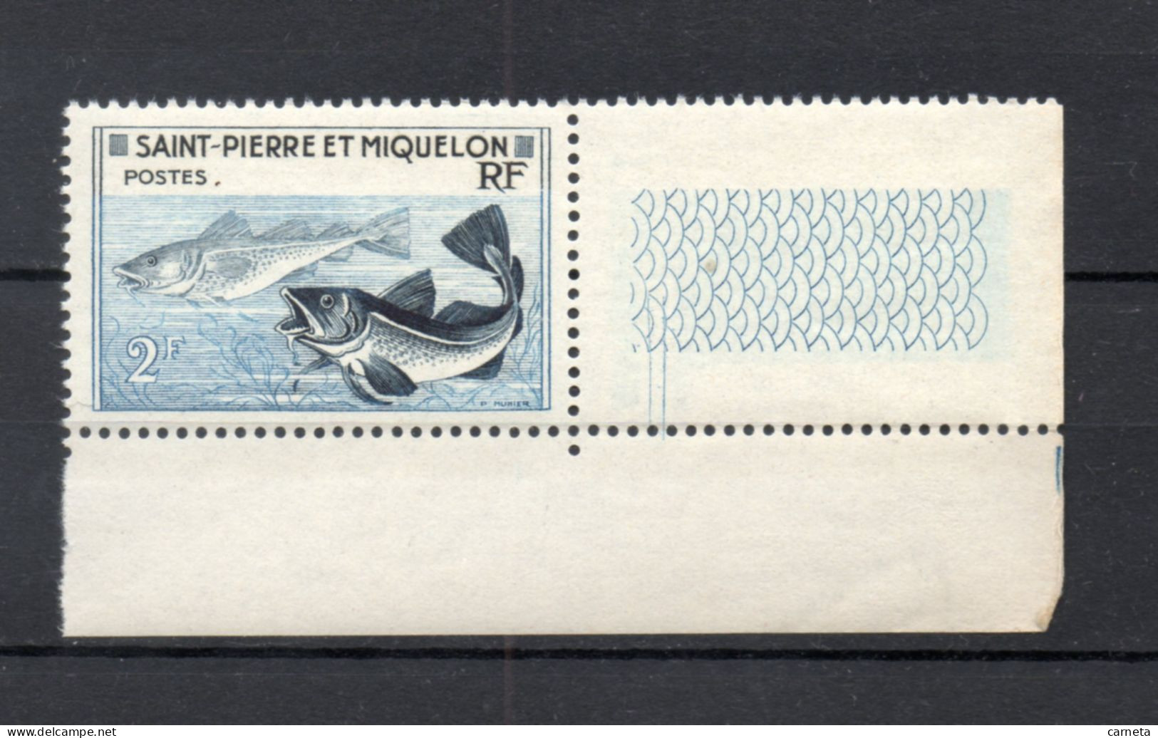 SAINT PIERRE ET MIQUELON N° 355   NEUF SANS CHARNIERE COTE  1.50€     POISSON ANIMAUX FAUNE - Ungebraucht