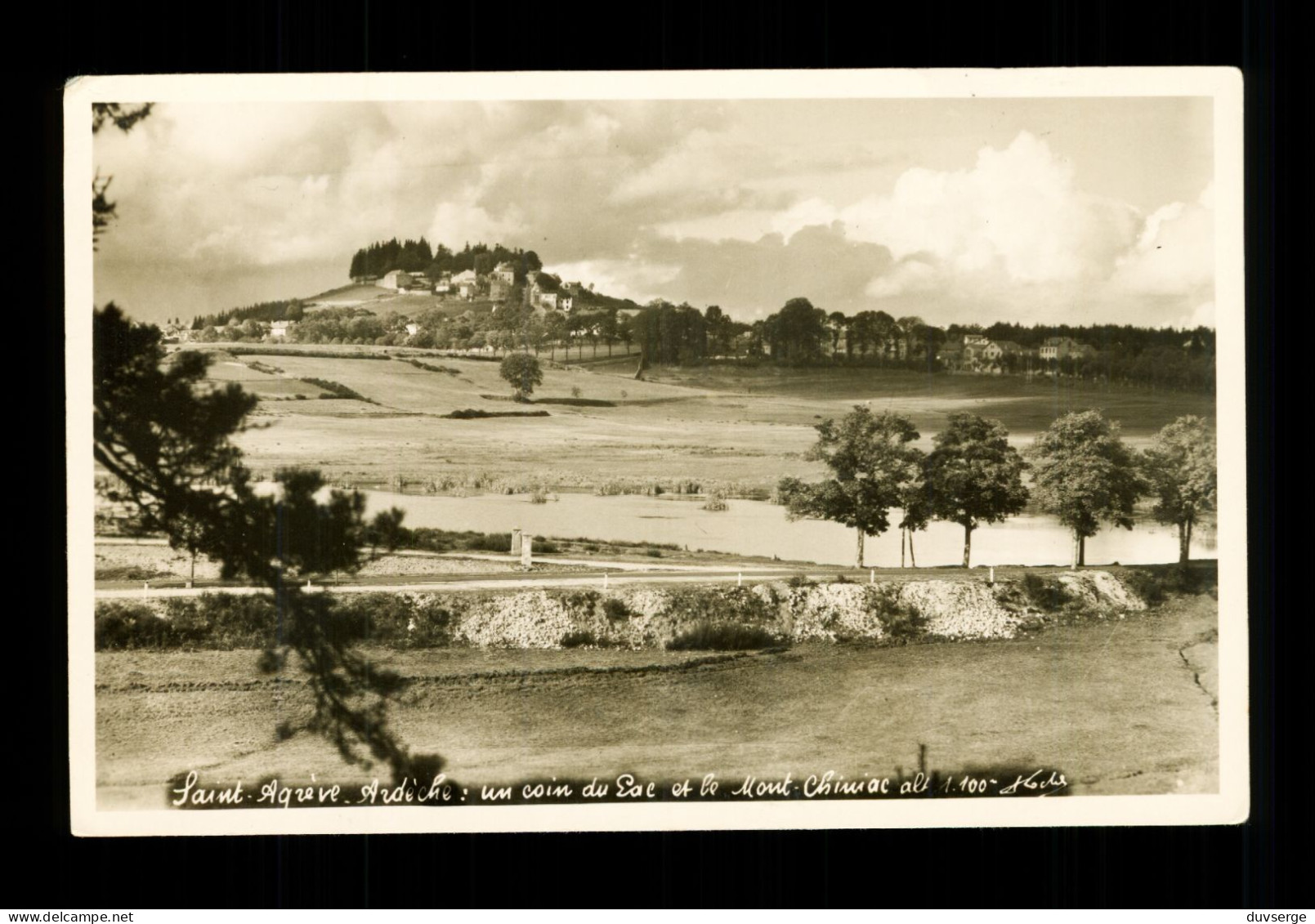 07 Ardeche Saint Agreve  Carte Photo ( Format 9cm X 14cm ) Tres Leger Pli Invisible Aux Scans - Saint Agrève