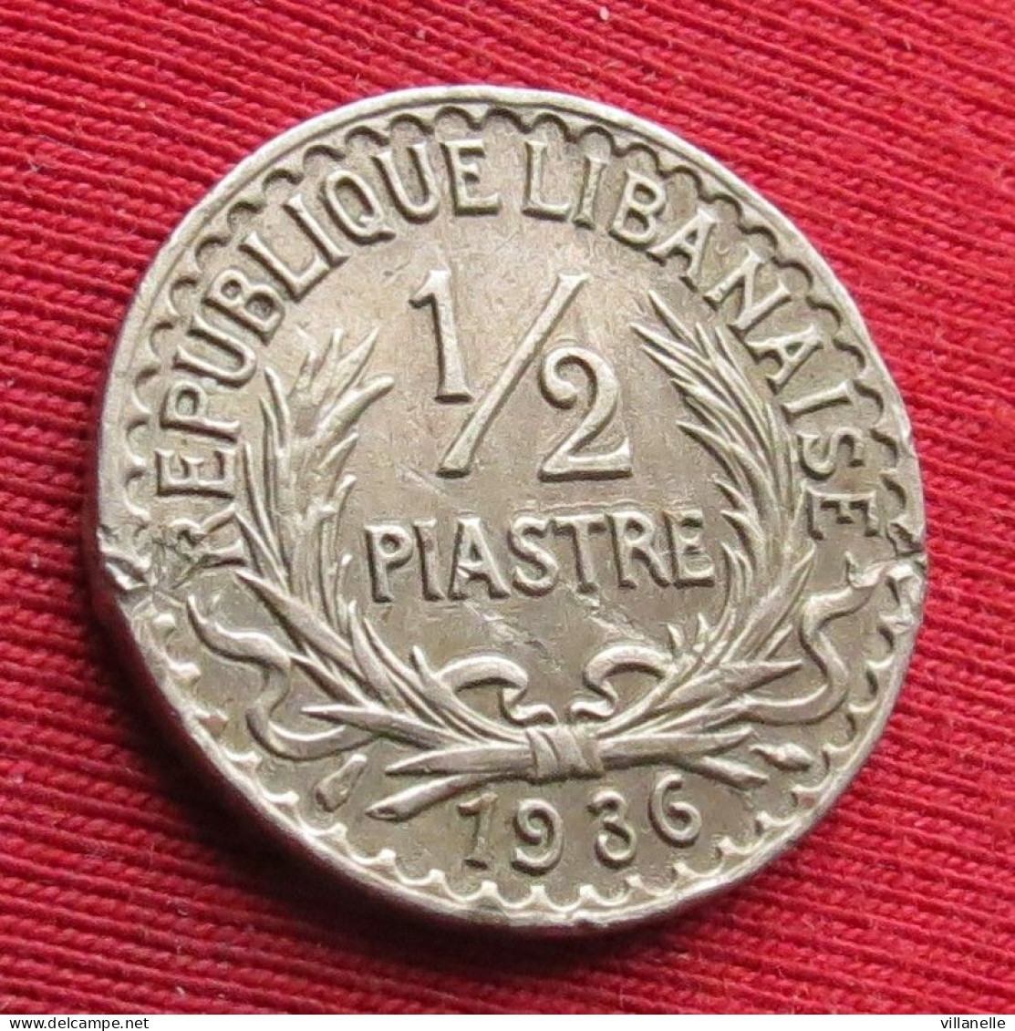 Lebanon 1/2 Piastres 1936 Liban Libano Libanon  W ºº - Lebanon