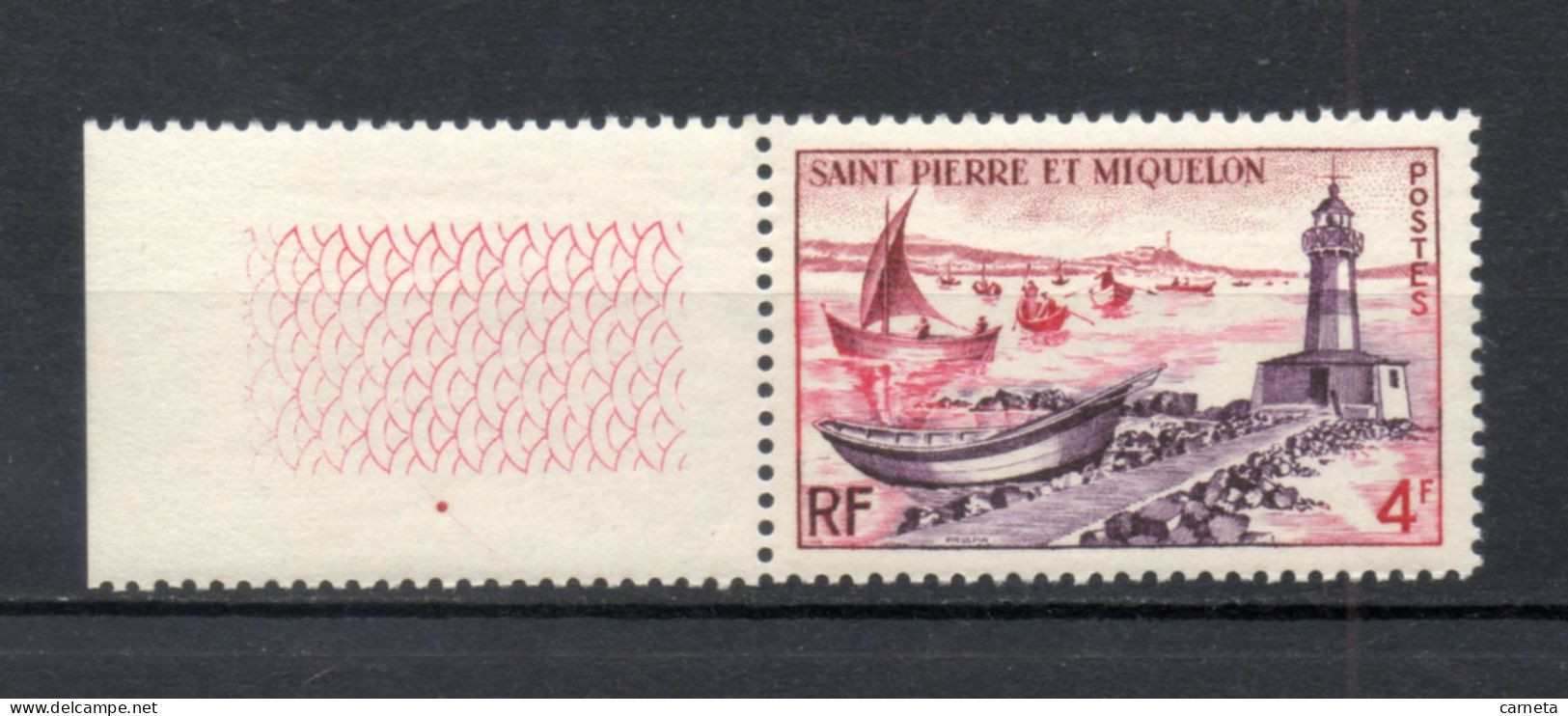 SAINT PIERRE ET MIQUELON N° 356   NEUF SANS CHARNIERE COTE  3.00€     PHARE BATEAUX - Unused Stamps