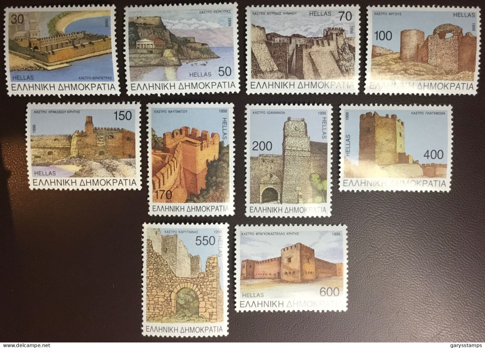 Greece 1998 Castles MNH - Ongebruikt