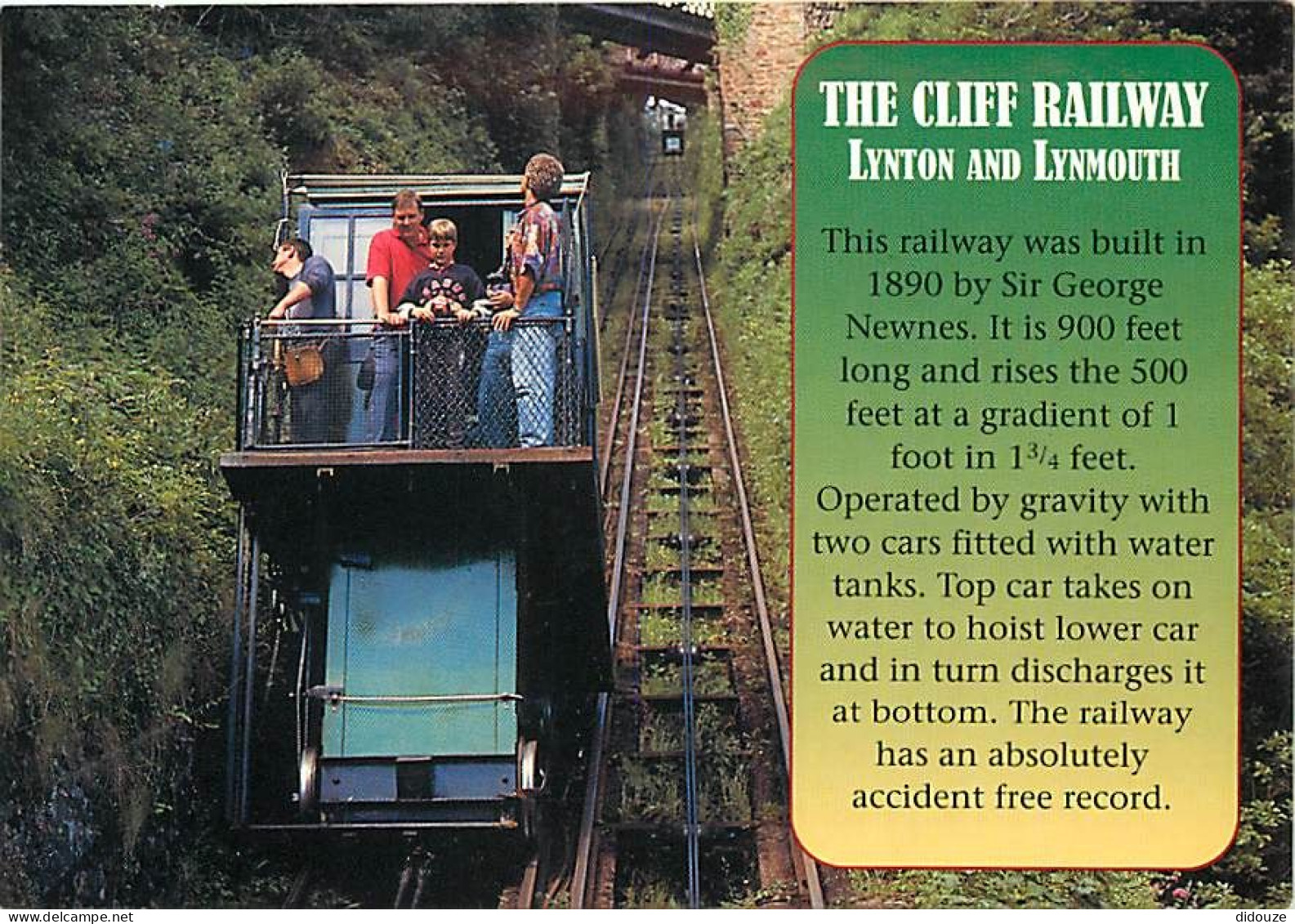 Trains - Funiculaires - Royaume-Uni - Devon - Lynton And Lynmouth - The Cliff Railway - CPM - UK - Voir Scans Recto-Vers - Funiculaires