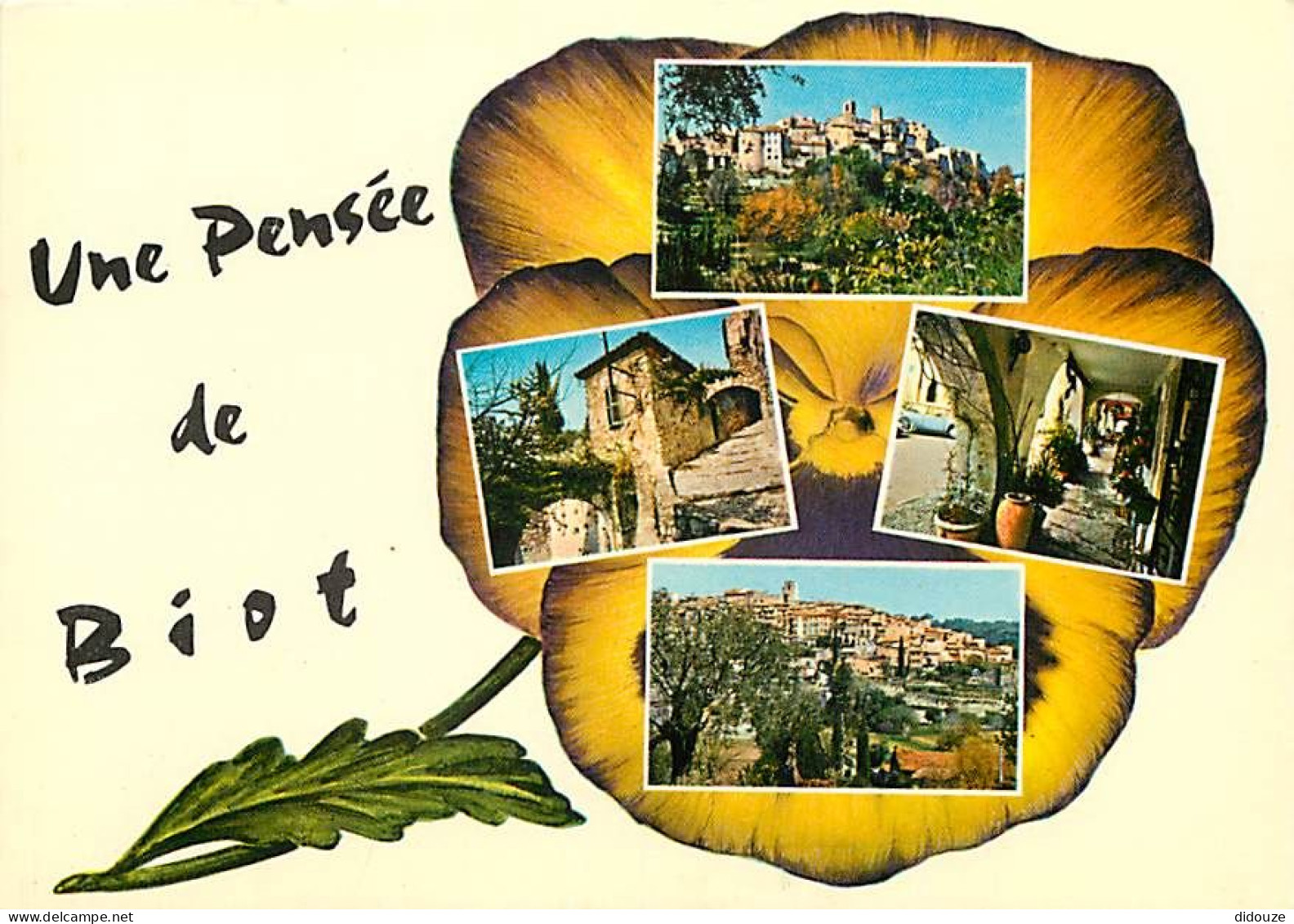 06 - Biot - Une Pensée De Biot - Multivues - Fleurs - CPM - Carte Neuve - Voir Scans Recto-Verso - Biot