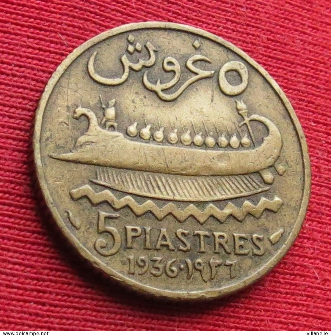 Lebanon 5 Piastres 1936 Liban Libano Libanon   W ºº - Libanon