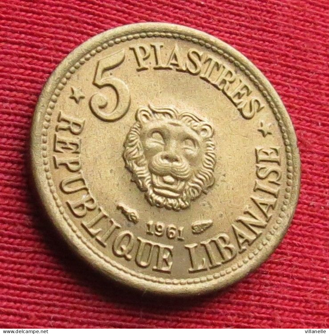 Lebanon 5 Piastres 1961 Liban Libano Libanon   W ºº - Lebanon