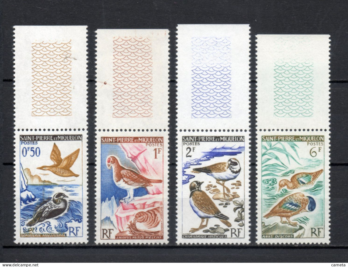 SAINT PIERRE ET MIQUELON N° 364 à 367    NEUFS SANS CHARNIERE COTE  8.80€     OISEAUX ANIMAUX FAUNE - Unused Stamps