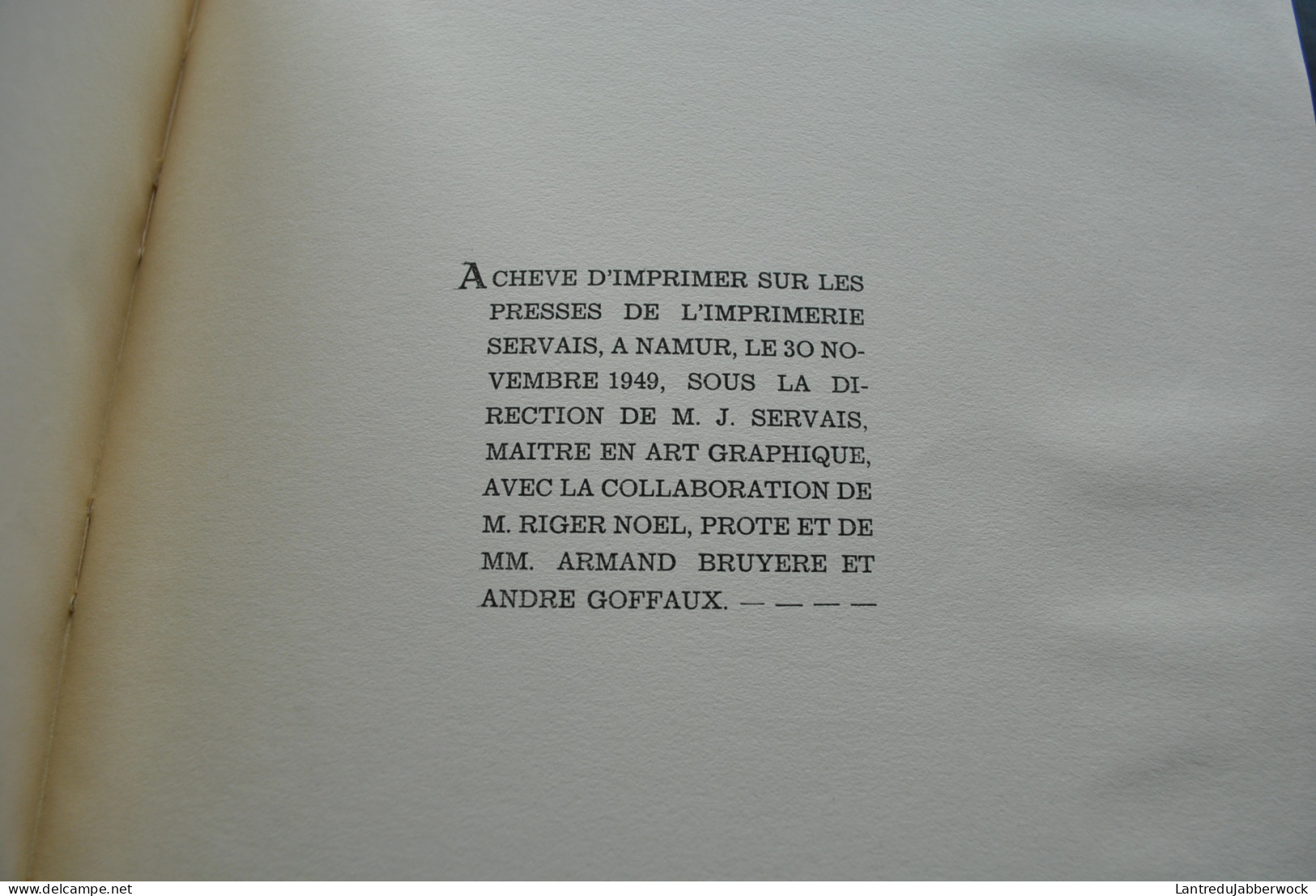 Jean Guillaume Grègnes D'Awous' Les éditions Mosanes Namur 1949 Poésie Wallonne Littérature Belge Dialecte Recueil Poème - Belgique