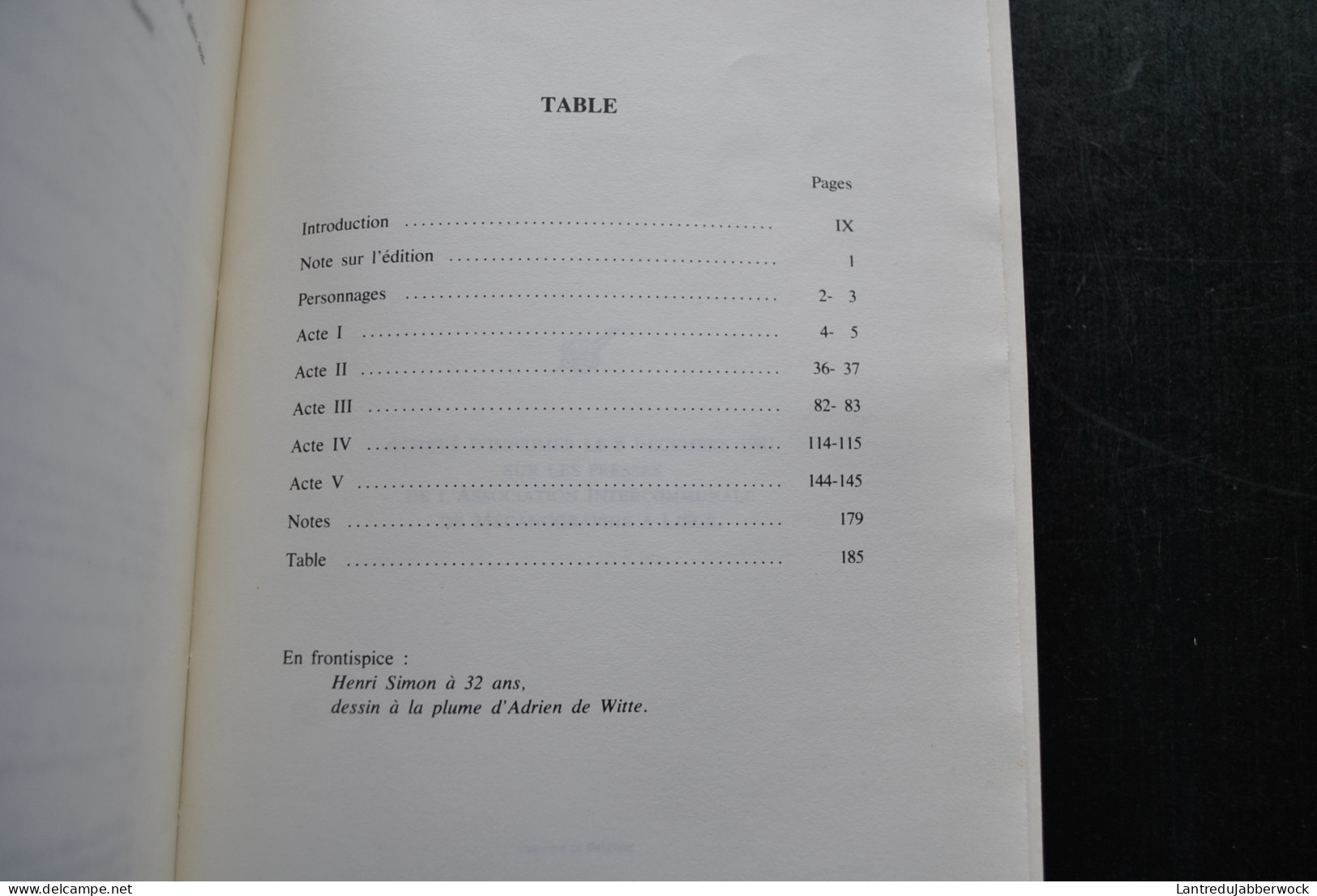 Henri SIMON Djan-Nèsse Traduction En Dialecte Liégeois De Le Tartuffe Molière 1981 Théâtre Wallonne Littérature Belge - Belgique