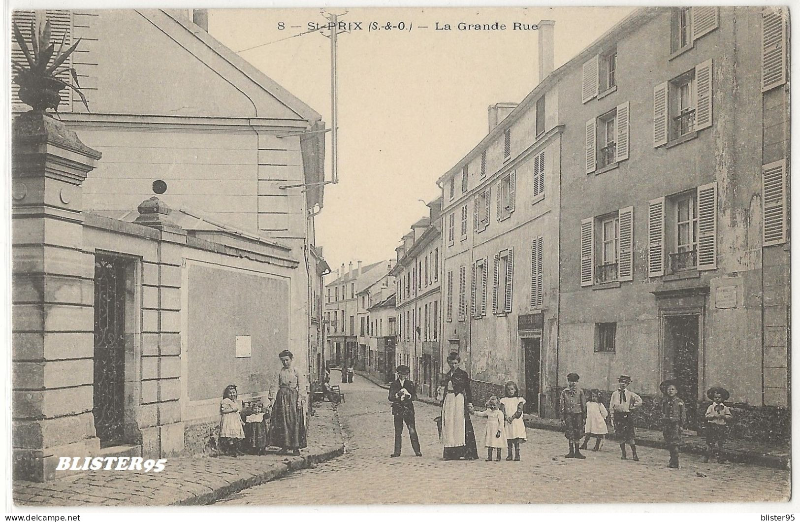 Saint Prix (95) La Grande Rue , Envoyée En 1904 - Saint-Prix