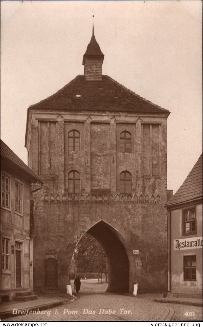 !  Ansichtskarte Aus Greiffenberg In Pommern, Das Hohe Tor - Pommern