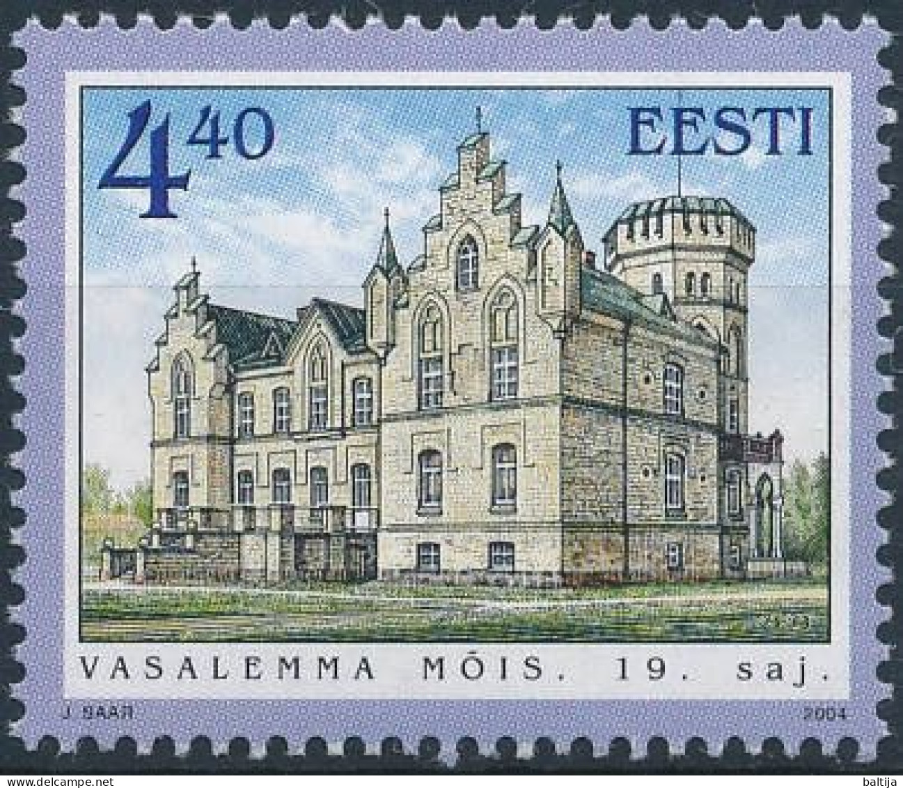Mi 491 MNH ** / Manor Vasalemma, Architecture - Estonie