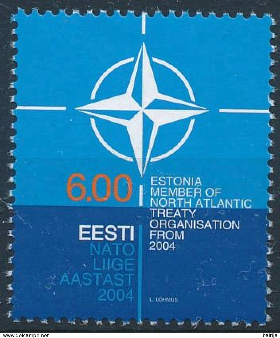 Mi 492 MNH ** / Estonia's Accession To NATO - Estonie