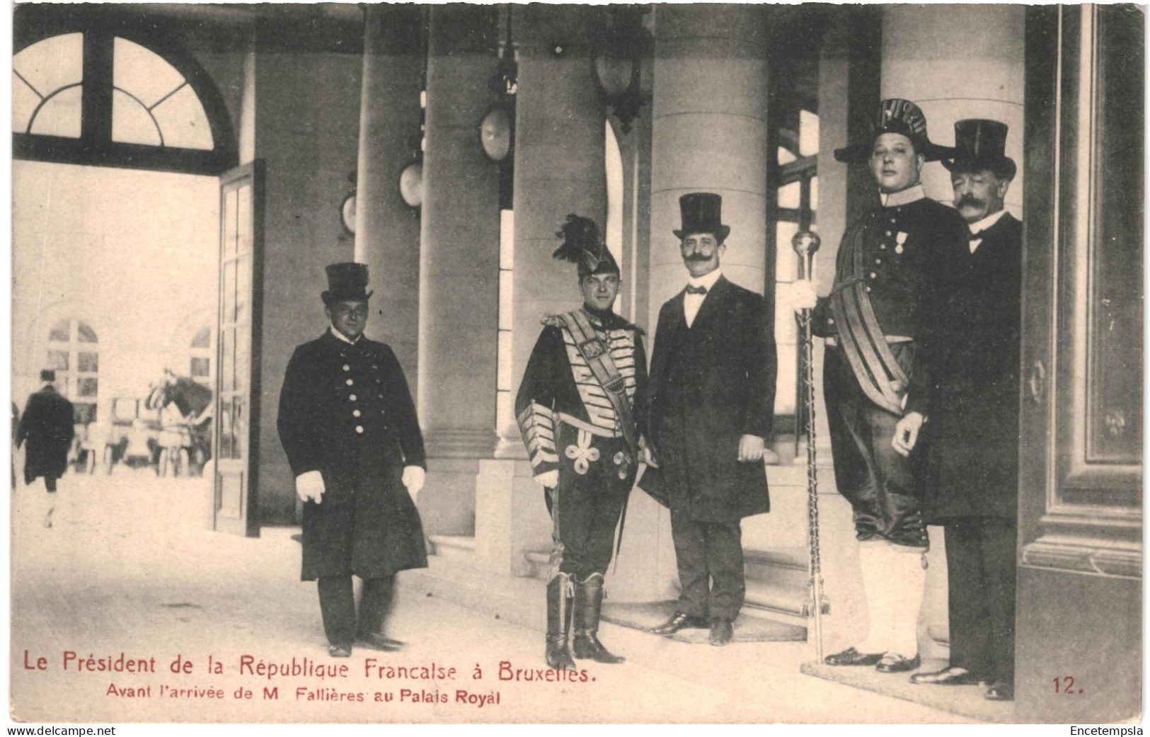 CPA Carte Postale Belgique Bruxelles Le Président De La République Française Mr Fallières Au Palais Royal  VM78882 - Fiestas, Celebraciones