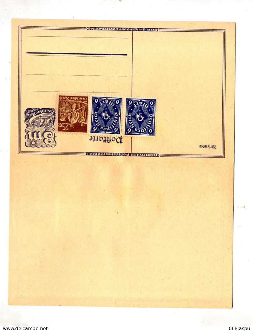 Carte Postale 3 Messager + Complement + Reponse - Postcards