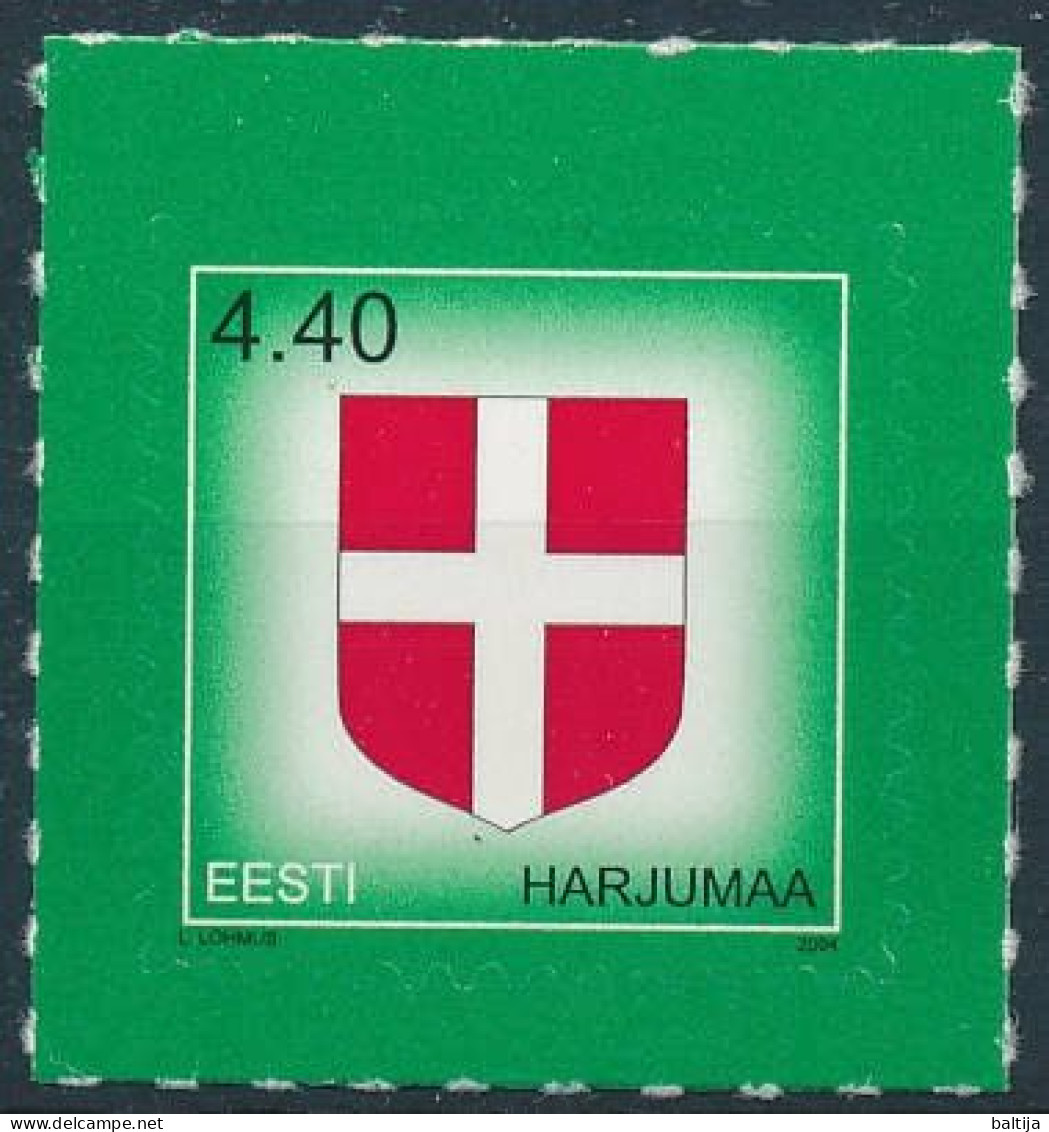 Mi 496 MNH ** / Heraldry, Harjumaa Coat Of Arms, Self-adhesive - Estonie