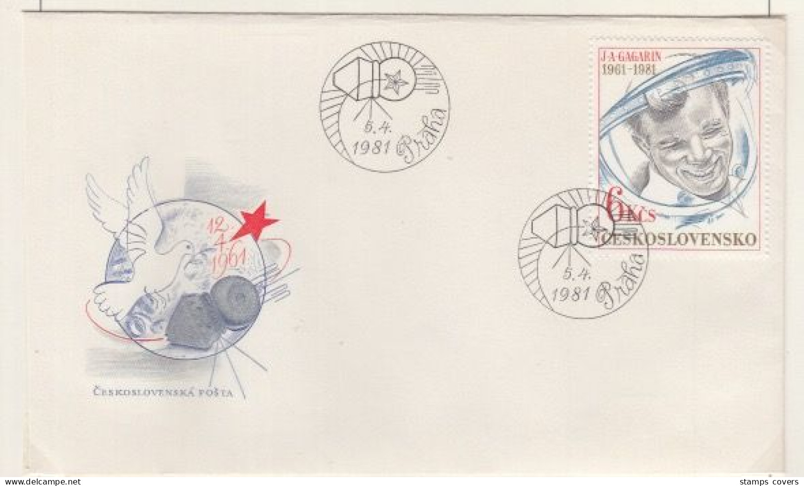 CESKOSLOVENSKO FDC MICHEL 2611 SPACE - FDC