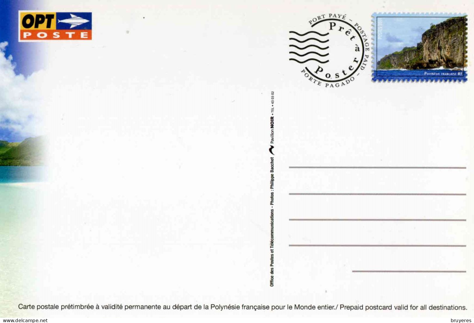 ENTIER POSTAL** De 2011 Sur CP Avec Timbre Et Illustration "RALVAVAE - ARCHIPEL DES AUSTRALES" - Postwaardestukken