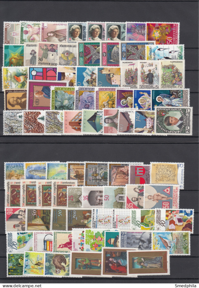 Liechtenstein - Collection MNH ** 1974-1991 - Sammlungen