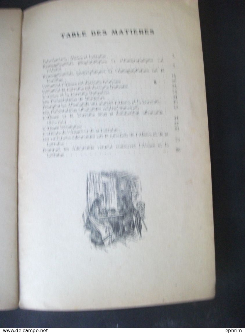 Livre Ce Qu'il Faut Savoir De La Question D'Alsace Lorraine Capitaine Leroy Floury 1918 Illustrations Cigogne Alsacienne - Alsace