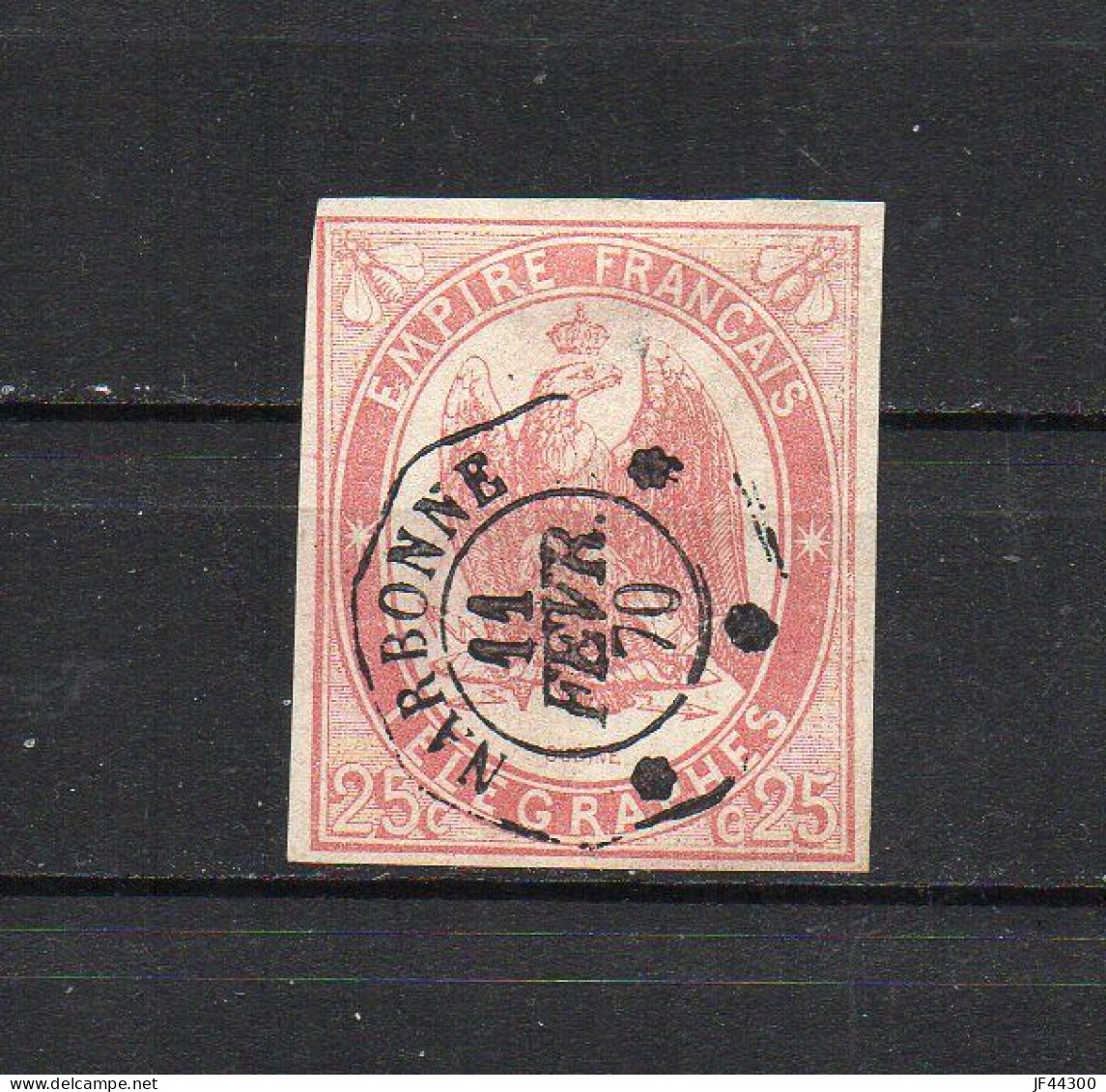 FRANCE - FR2022 - Timbre Télégraphe - 1868 - N° 1 - Oblitéré - Telegraphie Und Telefon
