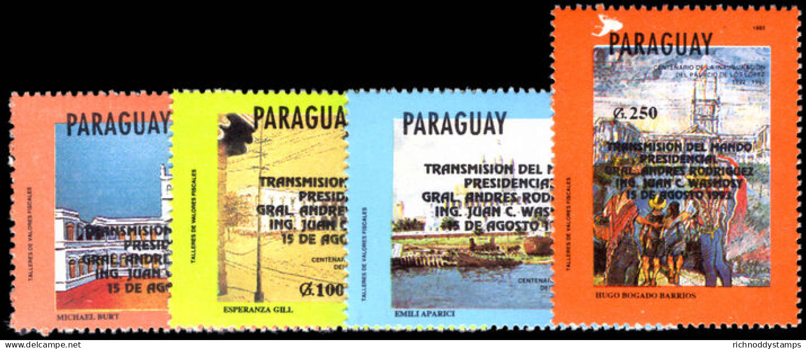 Paraguay 1993 Inauguration Of President Juan Carlos Wasmosy Unmounted Mint. - Paraguay