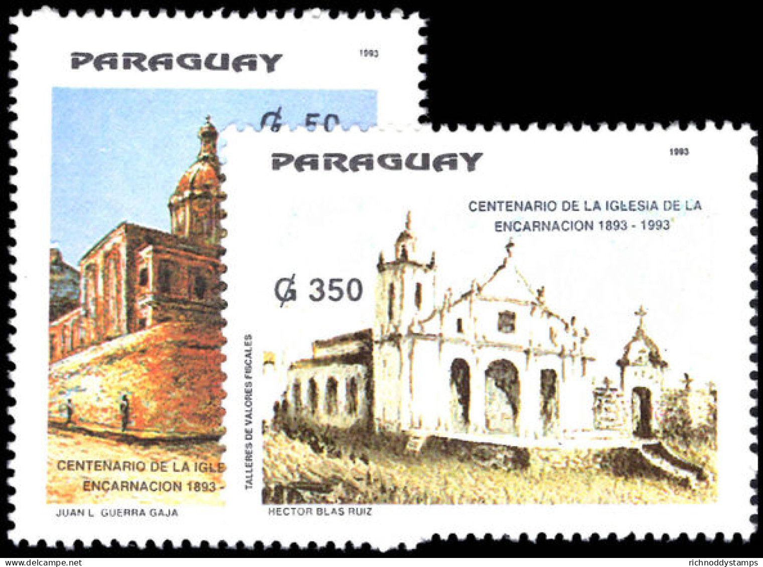 Paraguay 1993 Centenary Of Church Of The Incarnation Unmounted Mint. - Paraguay